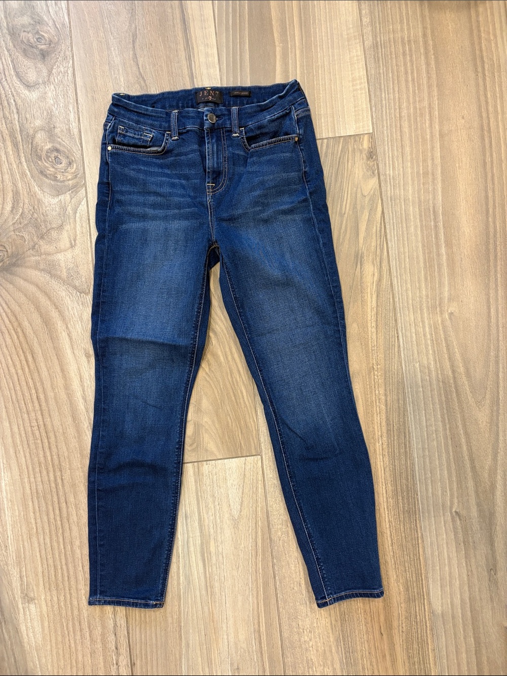 Jen7 by 7 for all Mankind Skinny Ankle Jeans- Dark Denim